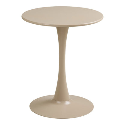Table bistro Meira, acier, taupe, ø60x72 cm