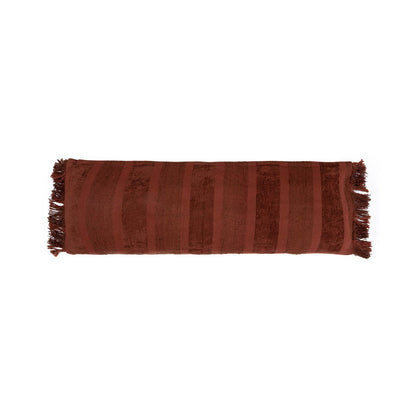 Velvet Cushion Cover - Burgundy Bohemian Style - 35x100