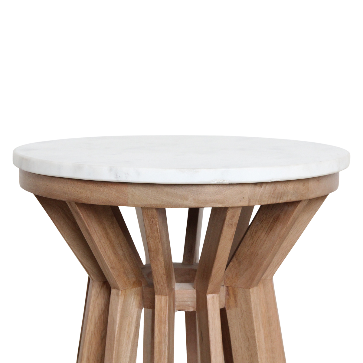 Sarawak side table marble white - 40x40x50 cm