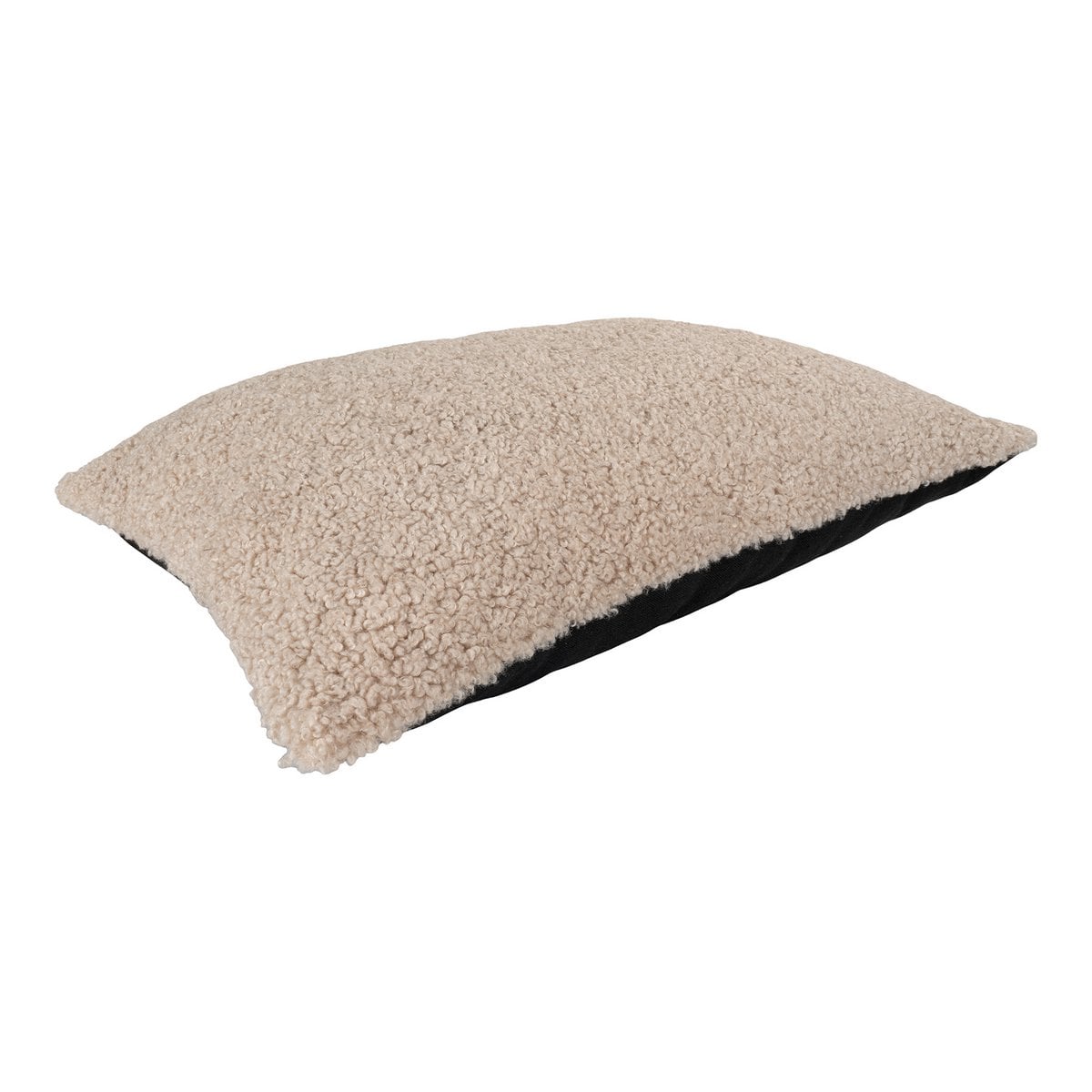 Scandinavian Bouclé Cushion – Decorative Living Room Pillow, 45x60 cm, Grey Brown