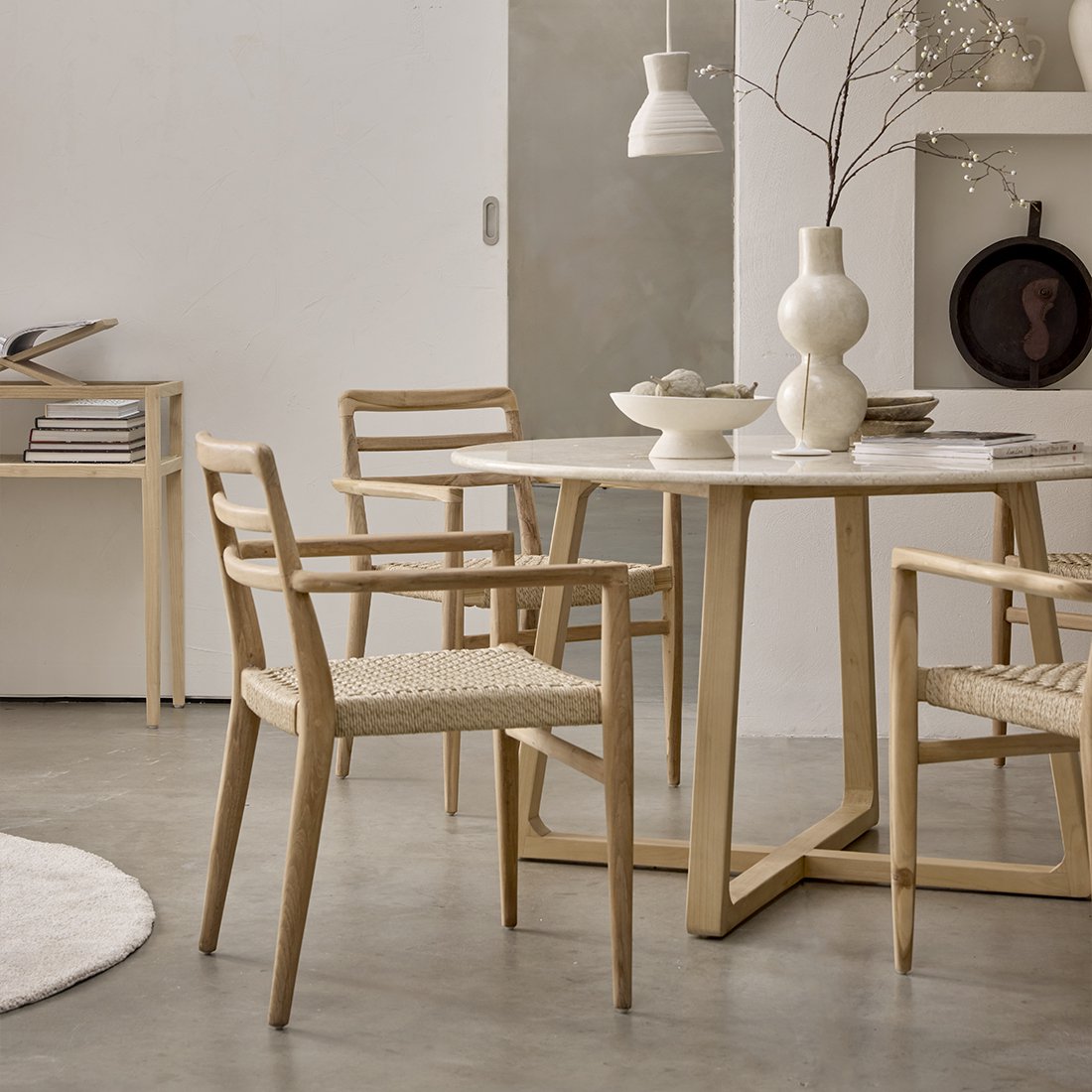 Marble Dining Table - Infinity Round Table, 120cm
