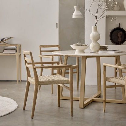Marble Dining Table - Infinity Round Table, 120cm