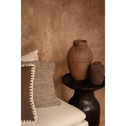 Terracotta Vase - Burgundy Clay Echo Vase - Small