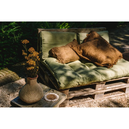 Brown Cotton Cushion Cover 60x60