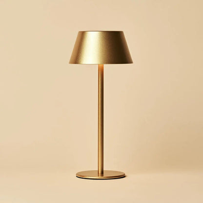 Gold Table Lamp Cordless - Modern Design, 3 Light Modes