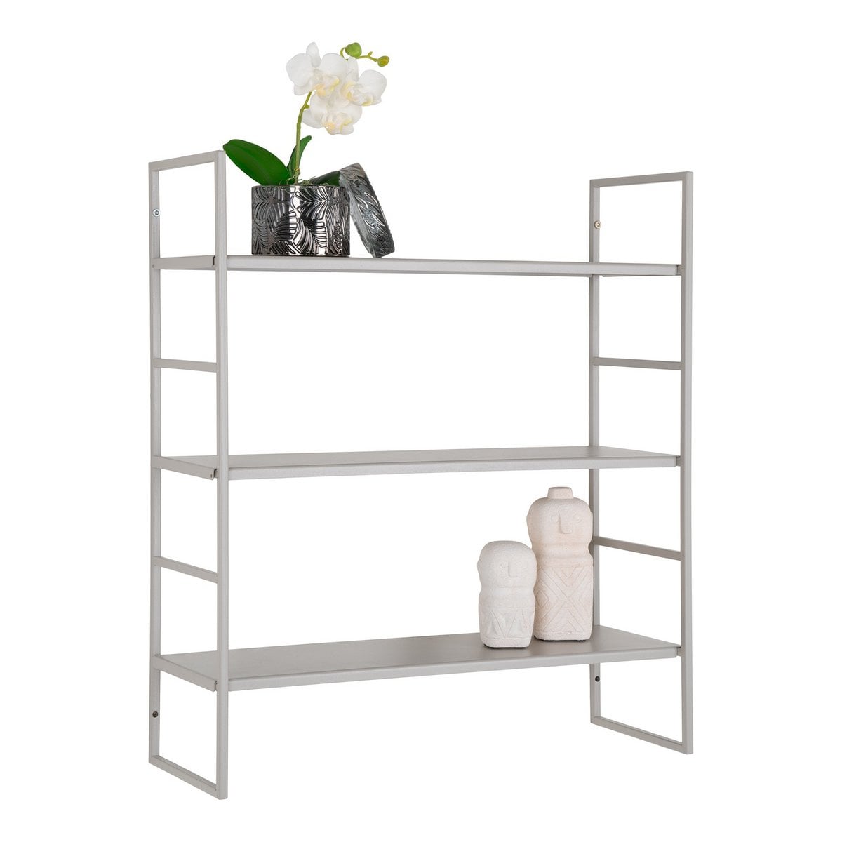 Beja Shelves - Cool Grey, Steel, 48x17x55 cm