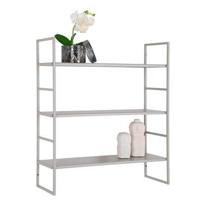 Beja Shelves - Cool Grey, Steel, 48x17x55 cm