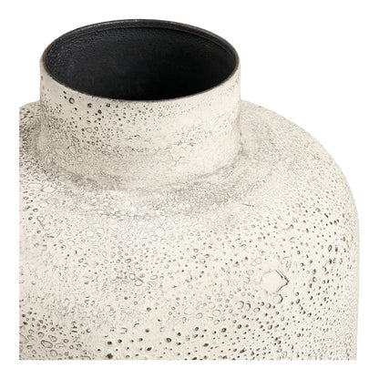 Metal Decorative Plant Pot - Antique Beige, Tall Garden Planter, 78cm
