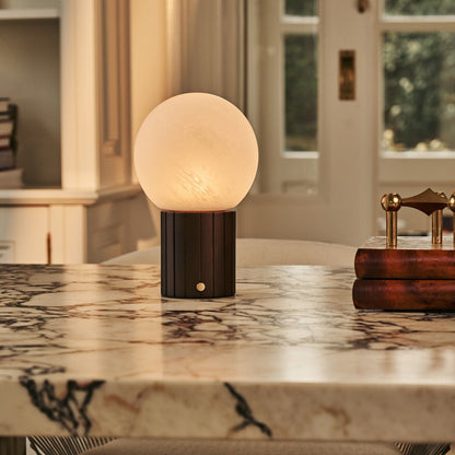 Dark Brown Cordless Table Lamp - Rechargeable, Dimmable & Modular