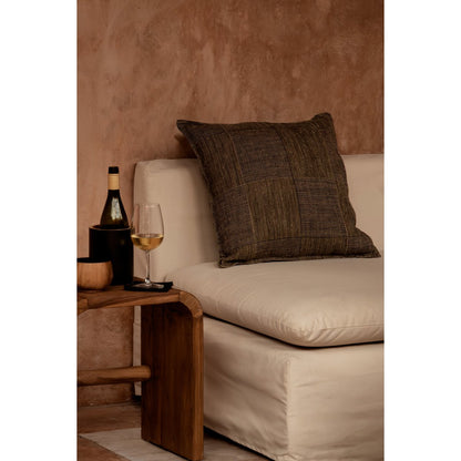 The Bloc Party Cushion Cover - Black Natural - 50x50