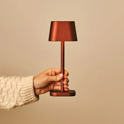 Bronze Rechargeable Table Lamp – Cordless Dimmable Accent Light
