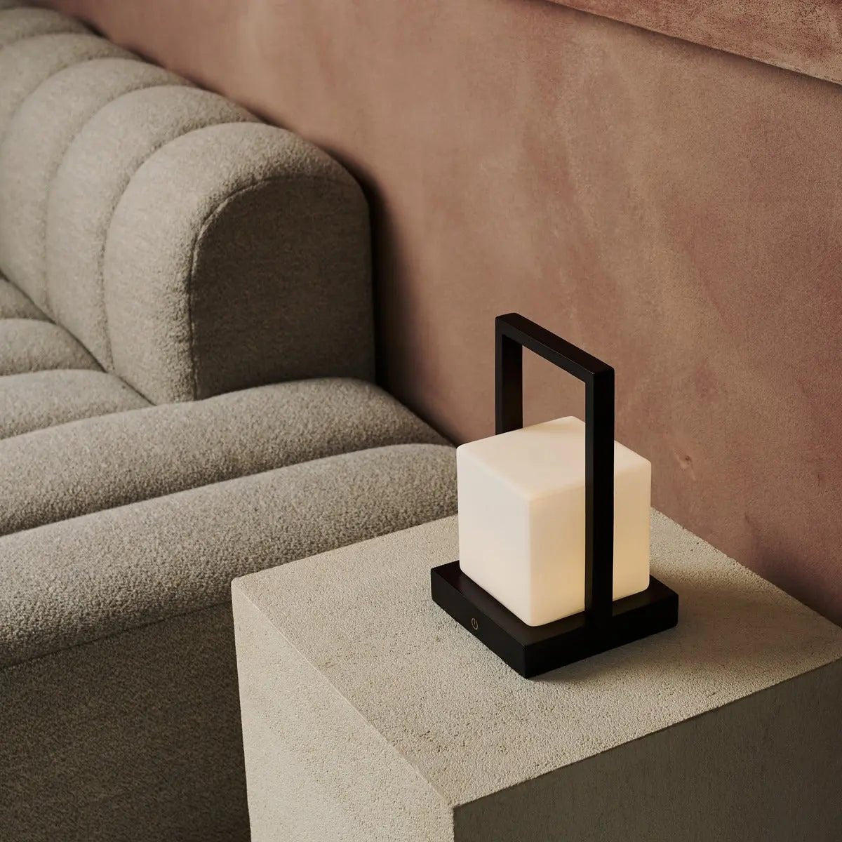 Cordless Table Lamp - Dark Brown Rechargeable Dimmable