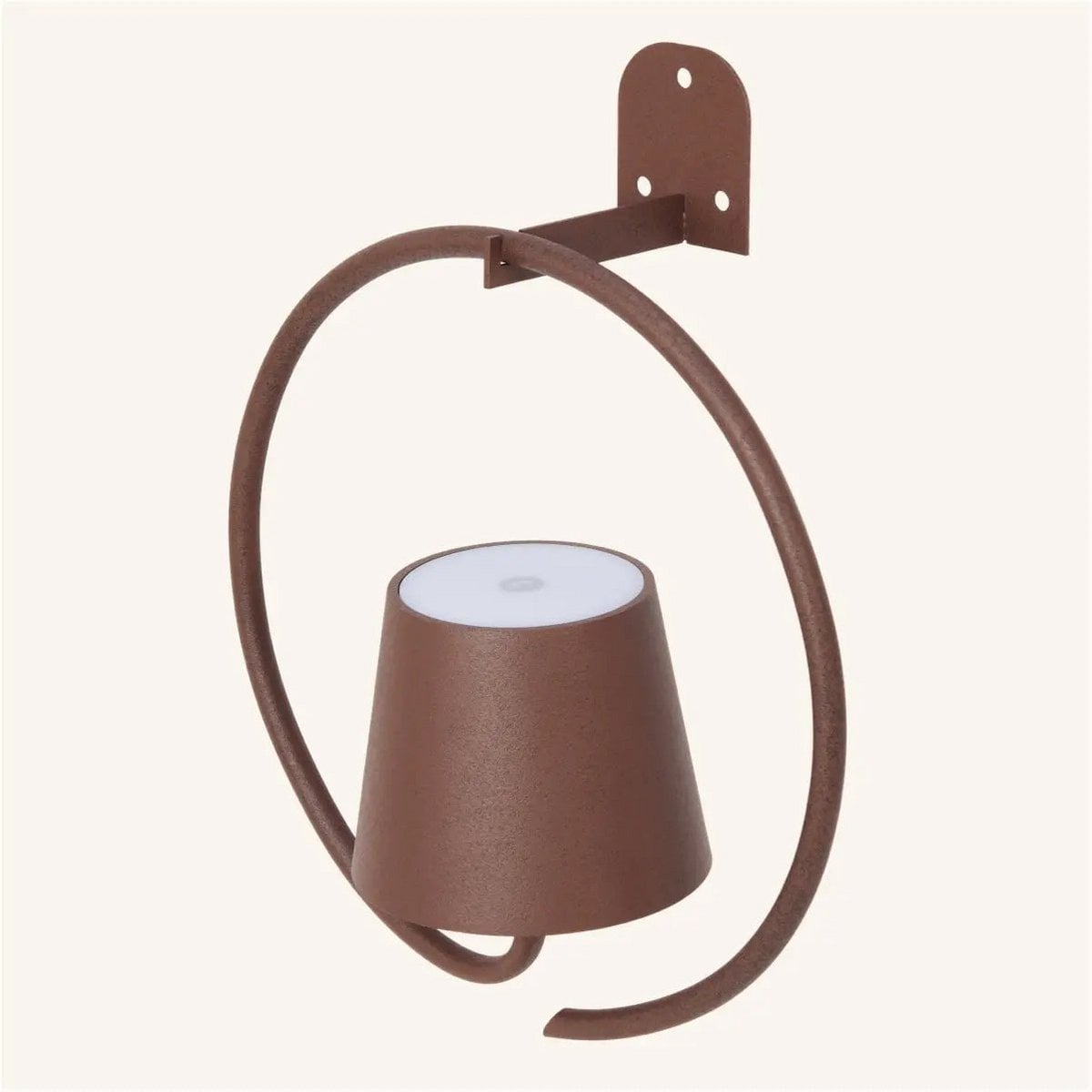 Metal Wall Lamp – Dark Brown Rechargeable Cordless Dimmable