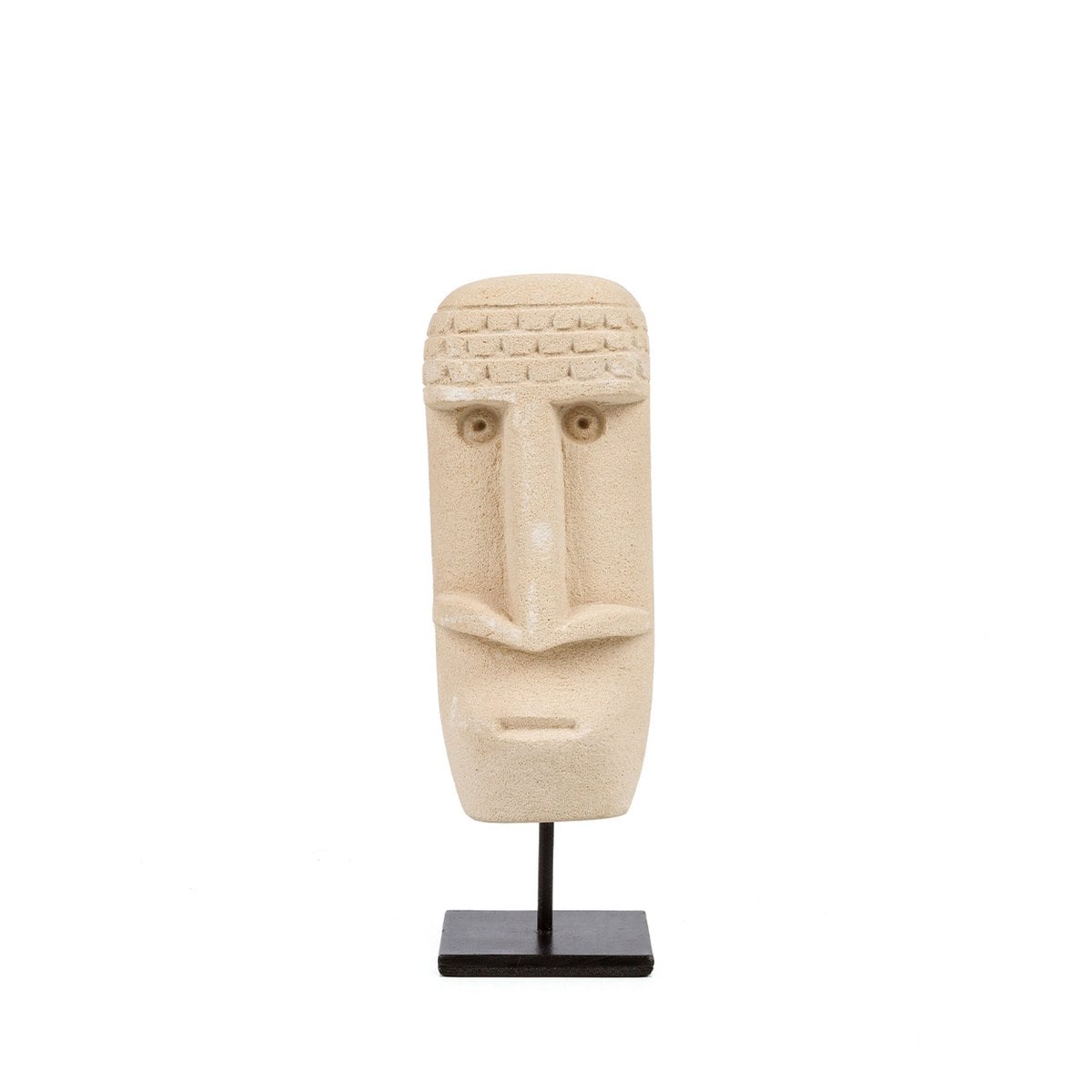 Hand-Carved Sandstone Sumba Stone Statue – Indonesian Artisan Home Decor