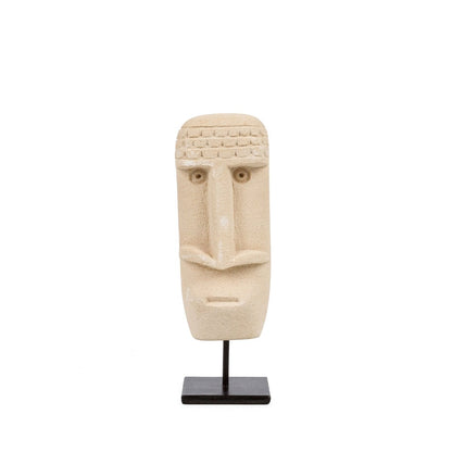 Hand-Carved Sandstone Sumba Stone Statue – Indonesian Artisan Home Decor