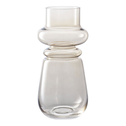 Glass Vase Smoked Brown - Modern Decorative Vase ø17x31 cm