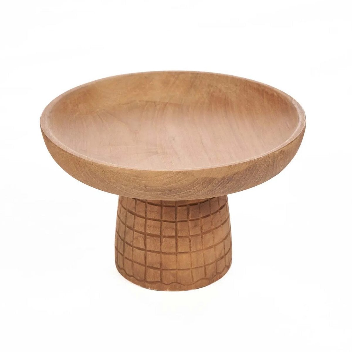 Rattan Cake Stand - Natural Woven Cake Dish for Display