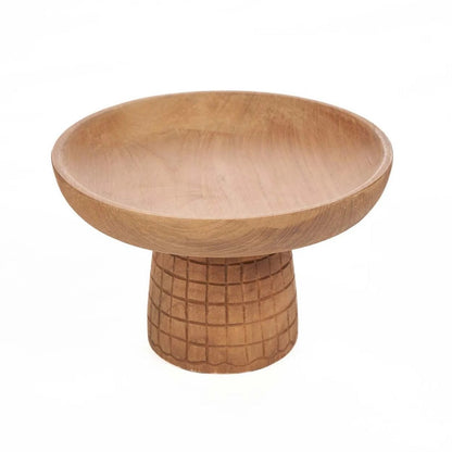 Rattan Cake Stand - Natural Woven Cake Dish for Display