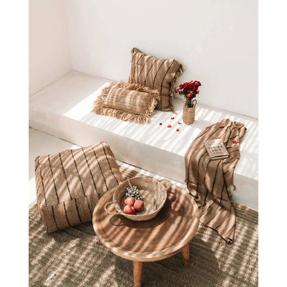 The Raffia Cushion Cover Rectangular - Natural - 30x50