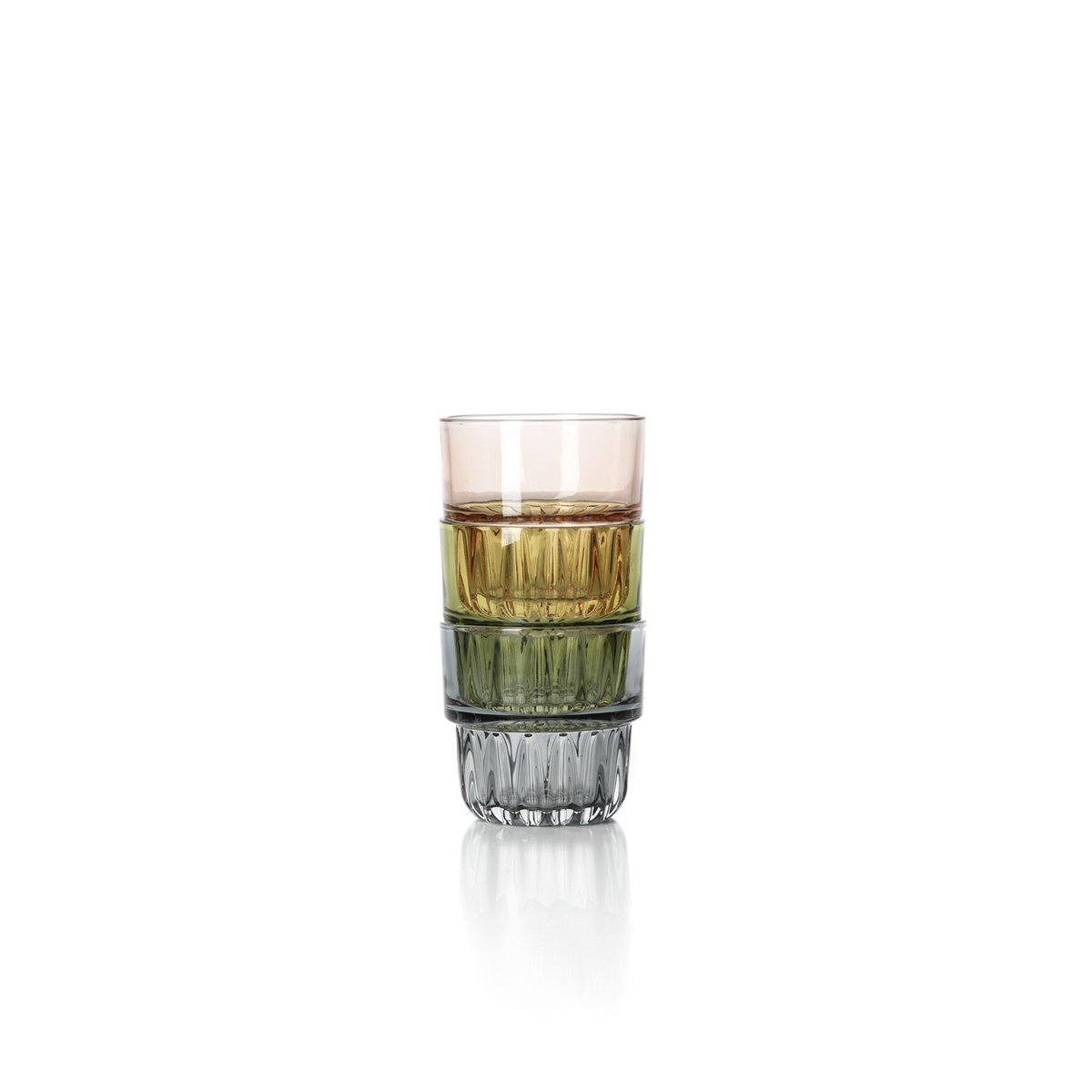 The Faceted Tumbler - Smoky Grey