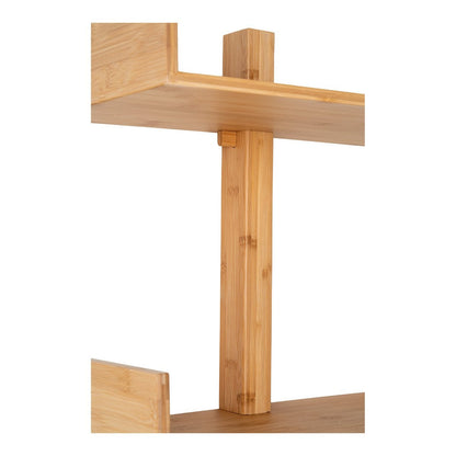 Bamboo Wall Shelf – Natural Wood Floating Shelf 50x102 cm