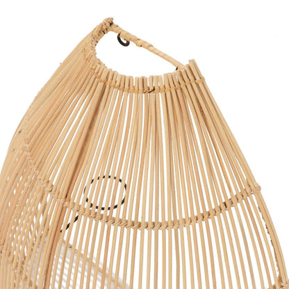 Rattan Wall Lamp - Natural Woven Design, Large Size