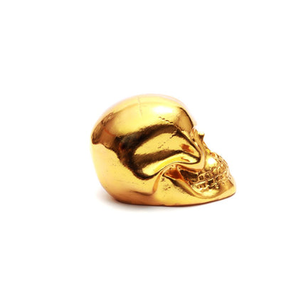 Resin Skull Head Gold S