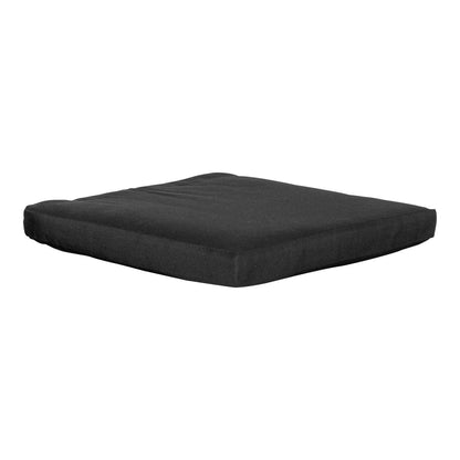 Polyester Cushion - Black Modern Dining Chair Pad, 42x42 cm