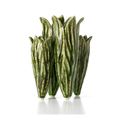 Le Vase Feuille Tulipe - Vert Forêt