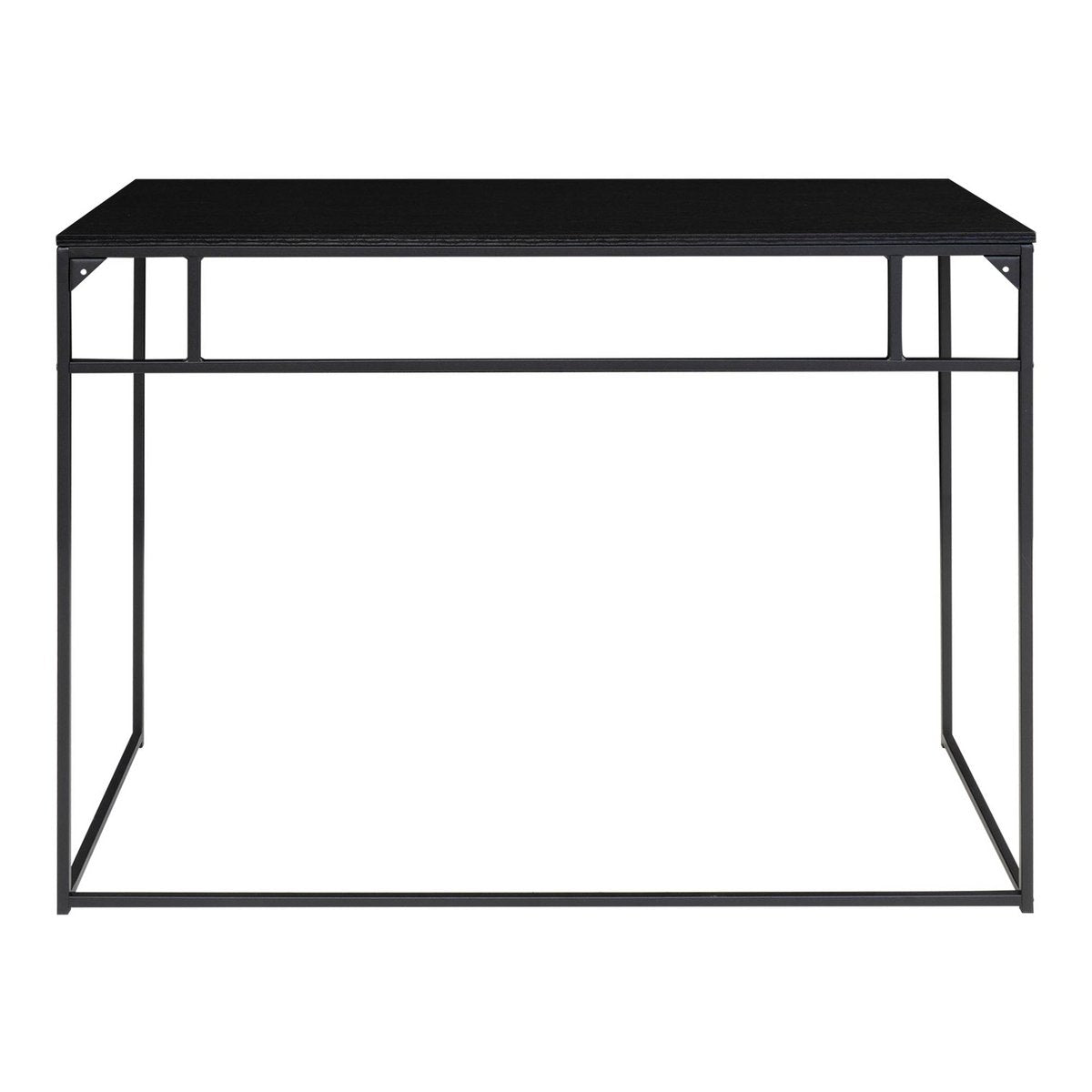 Mesa Vita - negra, acero, 100x45x75cm
