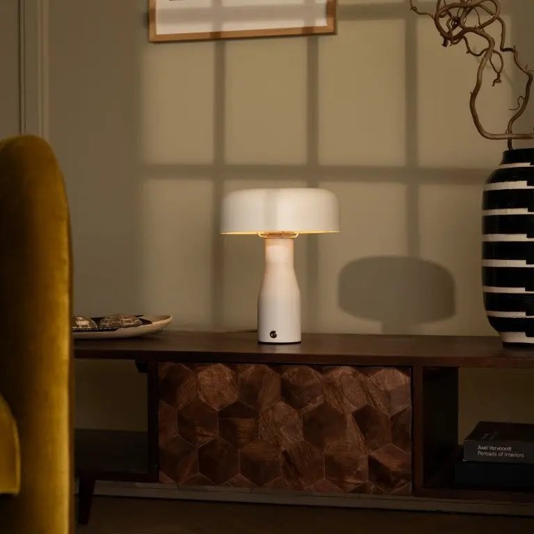 Jape White Metal Table Lamp | Timeless Design & Elegant Style