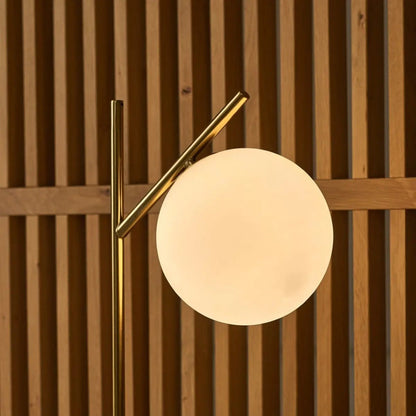 Marble Table Lamp with Frosted Glass – Modern Bedside Lamp