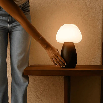 Bear Dark Brown Rechargeable Lamp | Cordless, Dimmable & Up to 100 Hours of Battery Life