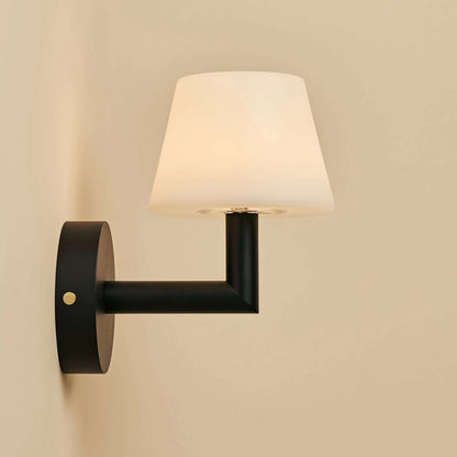 Black Wooden Wall Lamp – Cordless Rechargeable Dimmable Lighting