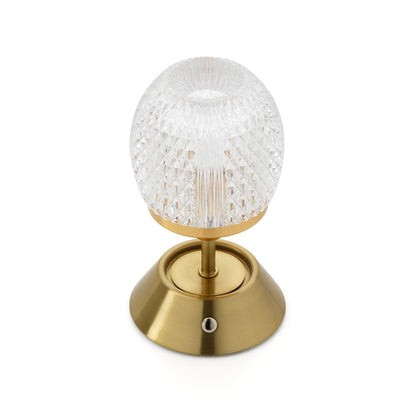 Iron LED Table Lamp - Adjustable Brightness, Rechargeable - The Glow Sinatra