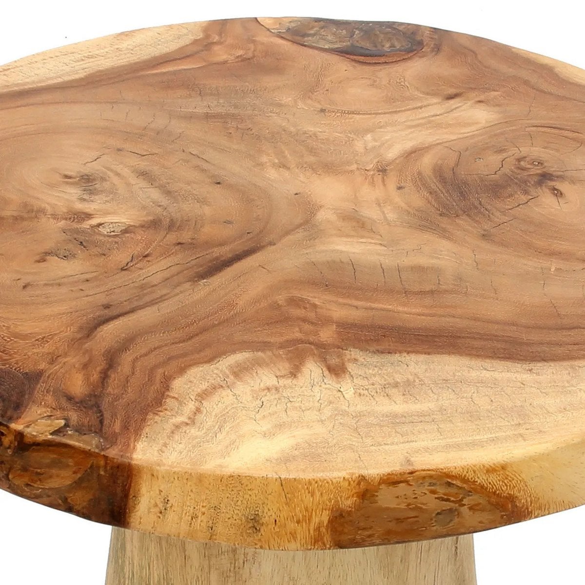 La Mesa Auxiliar Cónica De Madera - Natural - 50