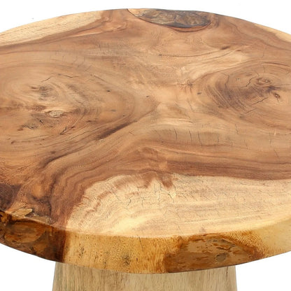 La Mesa Auxiliar Cónica De Madera - Natural - 50