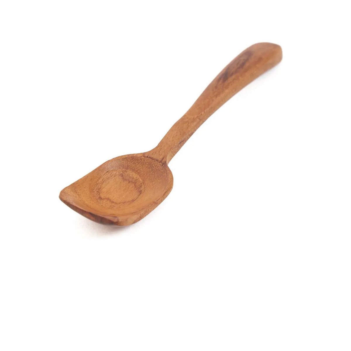 Teak Wood Ice Cream Spoon - Natural Handcrafted Dessert Spoon