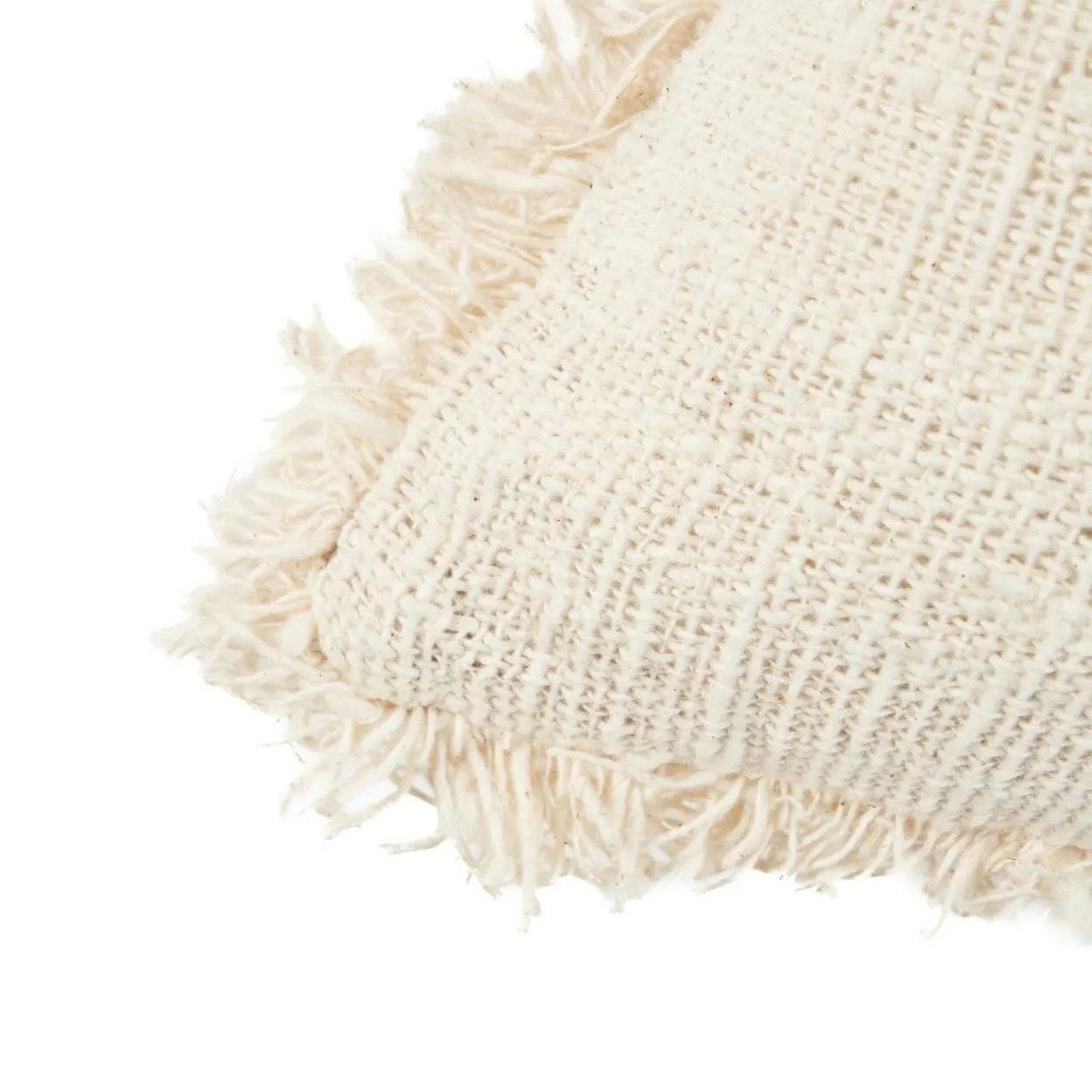 The Gili Palm Cushion Cover - Natural Black