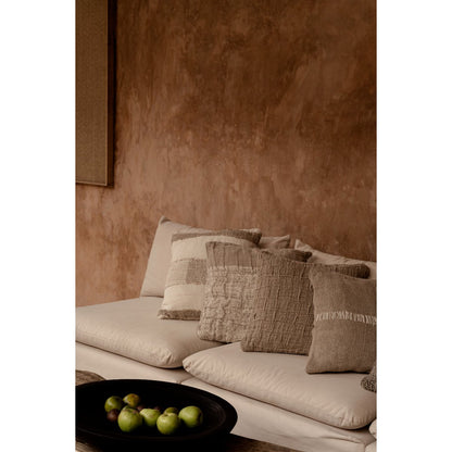 Linen Cushion Cover - White Natural
