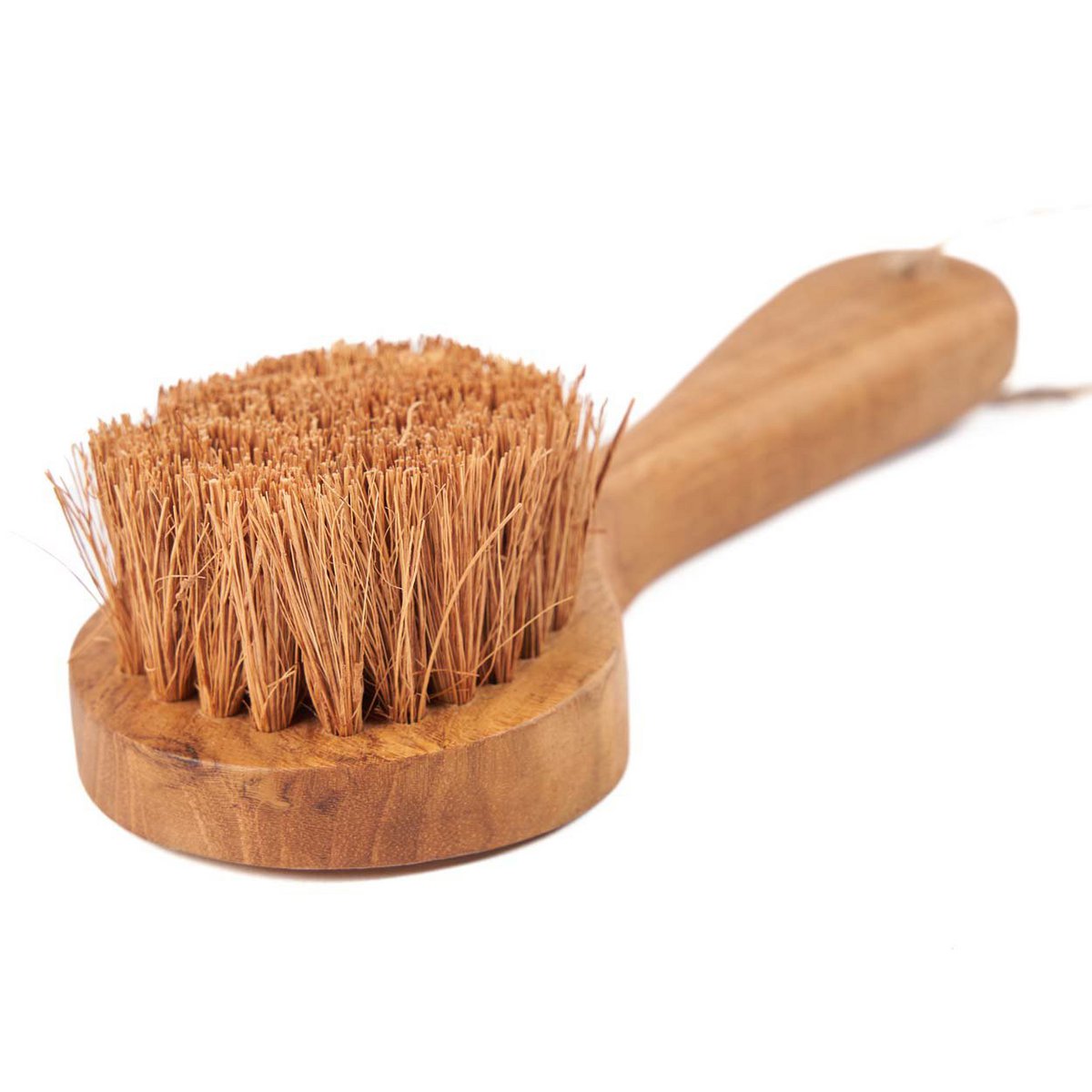 Coconut Fiber Cleaning Brush - Natural Wooden Handle Eco Brush