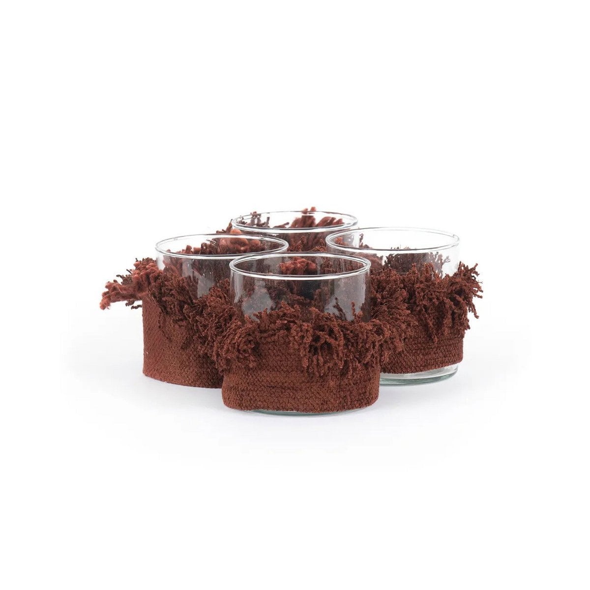 Velvet Candle Holder - Burgundy Oh My Gee Small Size
