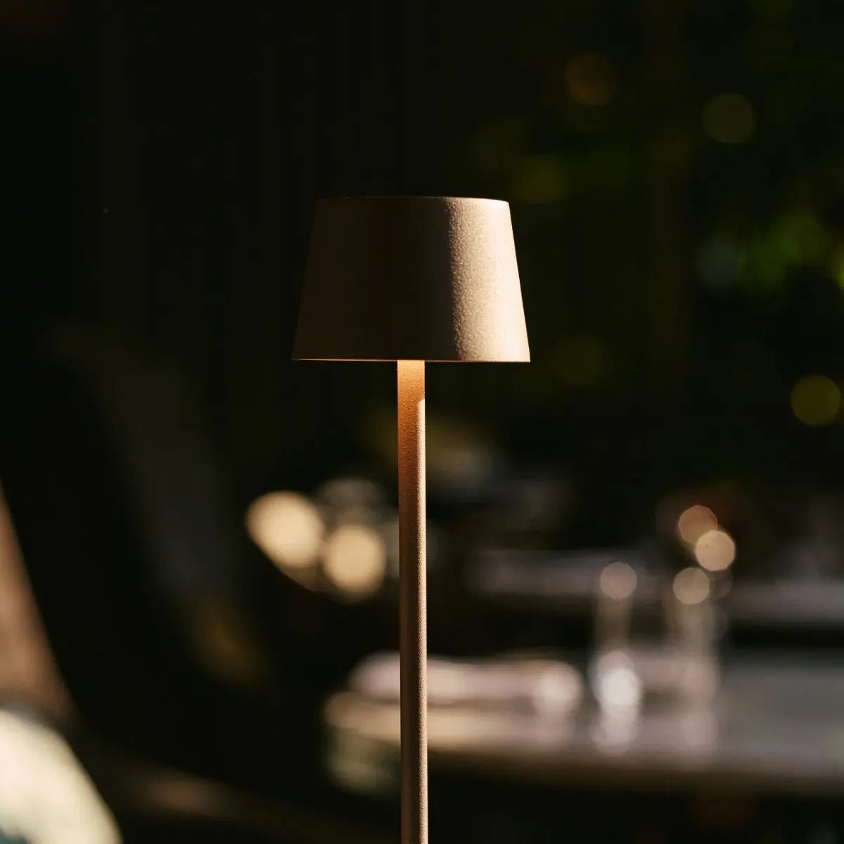 Vondel Mini Mocha Brown Cordless Lamp | Dimmable & Perfect for Hospitality Industry