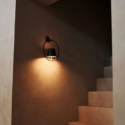 Metal Wall Lamp – Dark Brown Rechargeable Cordless Dimmable