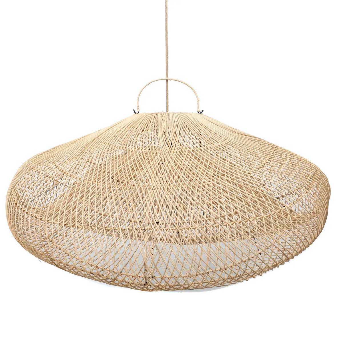 Rattan Pendant Lighting - Cloud Lampshade, Natural XXL