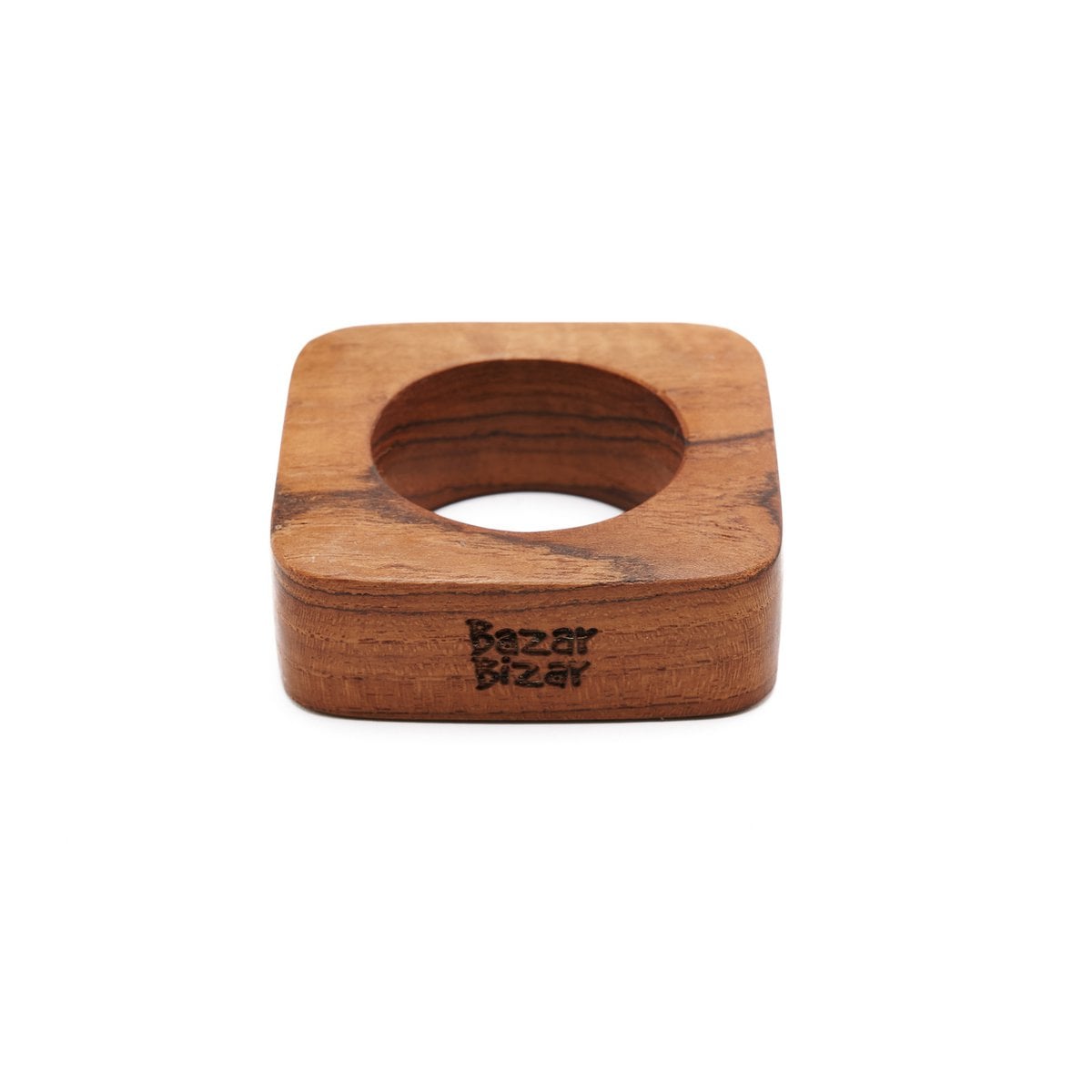Teak Root Napkin Rings - Natural Wood Table Decor
