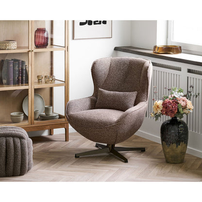 Napier Brown Pouf - Versatile Seating | House Nordic