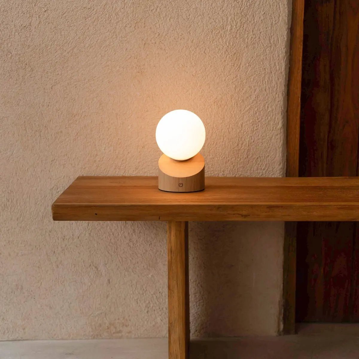 Morris Light Brown Rechargeable Lamp | Stylish, Cordless & Sustainable Design