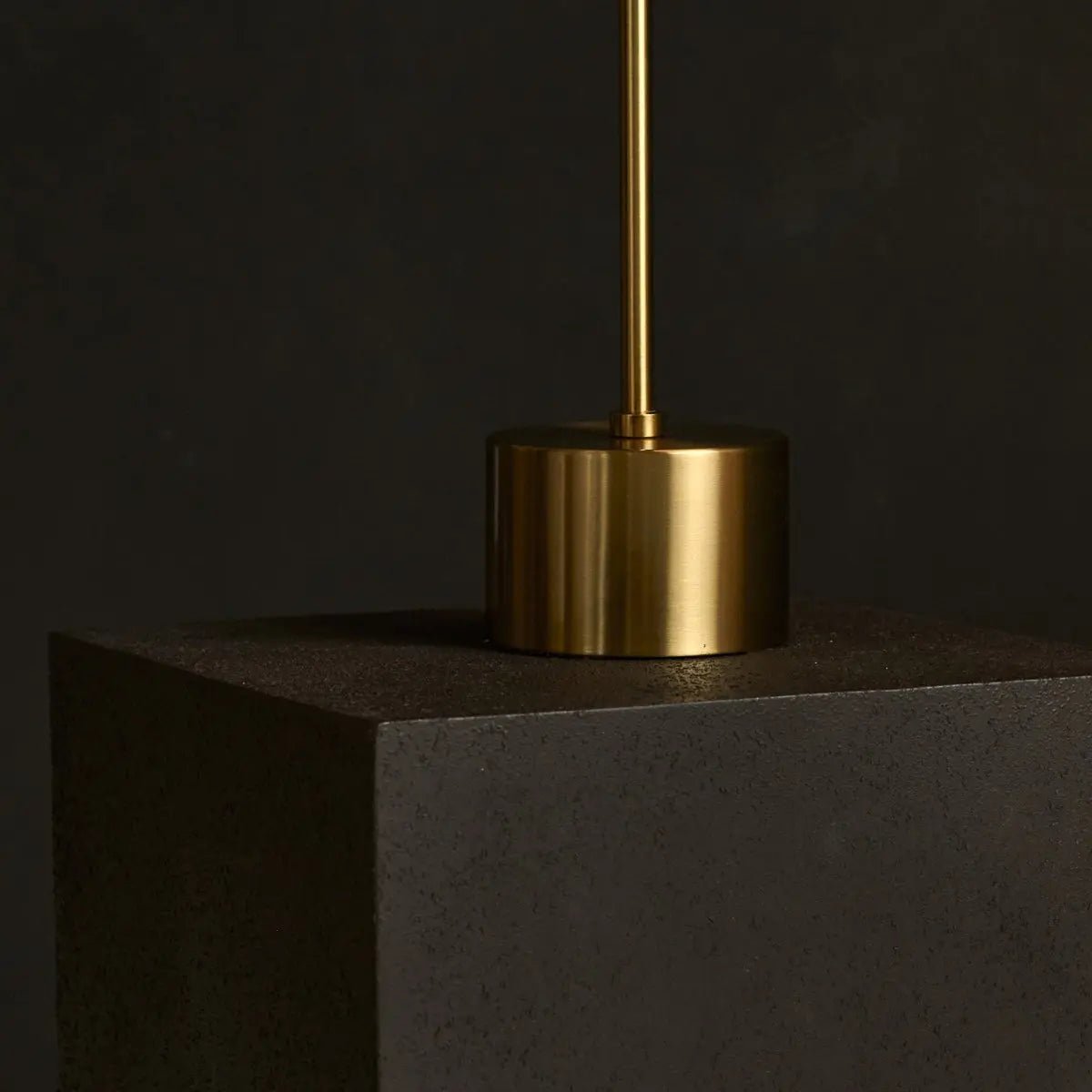 LED Table Lamp - Gold Metal & Wood, Adjustable Scandinavian Desk Light