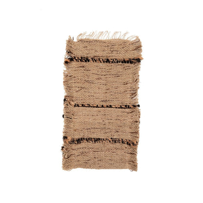 Cotton Cutlery Holder - Beige and Black Decorative Knife Rest